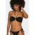 ONLY strapless voorgevormde bandeau bikinitopje zwart