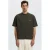 Selected relaxed fit T-shirt – antraciet