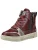 MUSTANG Sneakers hoog  donkerrood / zilver