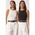 Slim Fit Crew Neck Cropped Top