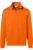 HAKRO 451 Half-Zip Sweater oranje, Effen