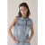 Summum Woman Denim Gilet Vintage Cotton Twill Vintage Blue Denim
