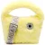 Bimba y Lola S Yellow Fur Hobo Bag