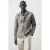 Mango Man regular casual overhemd taupe