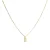 Luxeketting met glanzende zirkonia 18k goud afwerking – Alfabet