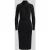 Lauren Ralph Lauren Midi-jurk met gedrapeerde wikkelcol