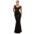 Glitteren Velours Aansluitende Jurk, Dames Goddiva