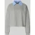 Liu Jo White Sweatshirt met overhemdkraag