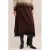 WE Fashion midi rok – bruin