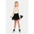 Shoeby ribgebreide top met ruches ecru