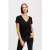 Karl Lagerfeld Hearts V-neck T-shirt Black