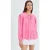 Lange Mouwen Losse Blouse met Strikhals