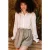 Louise Misha Blouse Ilonkania White & Gold Stripes