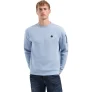 No Excess Sweater crewneck brushed inside dusty blue