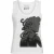 Dames tanktop van katoenen jersey met Medusa-print – wit