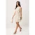 TRENDYOLMİLLA Dames Kaki Gestreept Kort / Mini Mouwloos Casual Bodycon Jurken