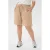 Kaffe Curve baggy high waist casual short beige