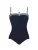 SUNFLAIR Badpak  marine / wit