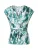 Morgan Shirt ‘261-DFORET’  turquoise / smaragd / zwart / wit