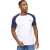 Crosshatch Heren Meza T-Shirt (Wit/Navy)