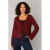 Yest cardigan donkerrood