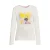 Coolcat longsleeve met Girl Era print Laura crème