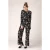 Belinda jumpsuit in zwart en gebroken wit