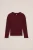 WE Fashion – Meisjes T-shirt van ribstof – Bordeauxrood – Katoen –