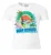 LOGOSHIRT Shirt  neonblauw / groen / wit