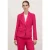 Motivi Single-breasted Blazer With Satin Inserts Fuxia