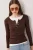 Slim Fit Ribbels Knopen Blouse met Lange Mouwen