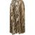 Roberto Cavalli chiffon-tule met luipaardprint geplooide rok-’00s