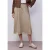 Street One Dames Midi-rok van mesh met een geplooide textuur in Beige
