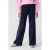 Shoeby casual broek – donkerblauw/lichtroze