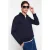 TRENDYOL MAN Heren Donkerblauw Dierenprint Lang Regular fit Sweatshirts