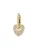 Pilgrim Hangers ‘Shiny Heart’  goud / transparant