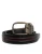 Dolce & Gabbana Zwarte Bordeaux Kalfsleer Metalen Logo Gesp Riem