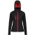 Regatta Dames/dames Venturer 3-lagige Membraan Soft Shell Jacket (Zwart/Rood)