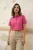 Knoopsluiting Pocket Crop Shirt