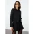 TRENDYOLMİLLA Dames Zwart Effen Lang Regular fit Blazers