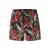 NAME IT KIDS gebloemde zwemshort zwart/rood