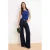 TRENDYOLMİLLA Dames Blauw Effen Mouwloos Getailleerd Blouses