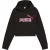 Puma Meisjes Logo Relaxed Fit Crop Hoodie (Poema Zwart)