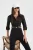 Hoge Hals Pocket Cropped Shirt met een Ceintuurlabel