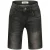Raizzed regular waist short black denim