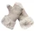 Womens Shearling Wanten Vingerloze manchetten Toscana Suède Schapenvacht Bont