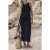 Mikuta The Black Long Sheer Dress Black