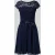 SWING Cocktailjurk met kant en strikceintuur