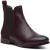 Hush Puppies Colette Leren Dames Chocolade Brede Pasvorm Platte Chelsea Boots