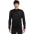 Nike Heren Core hardloopshirt met halve rits en lange mouwen (Zwart)